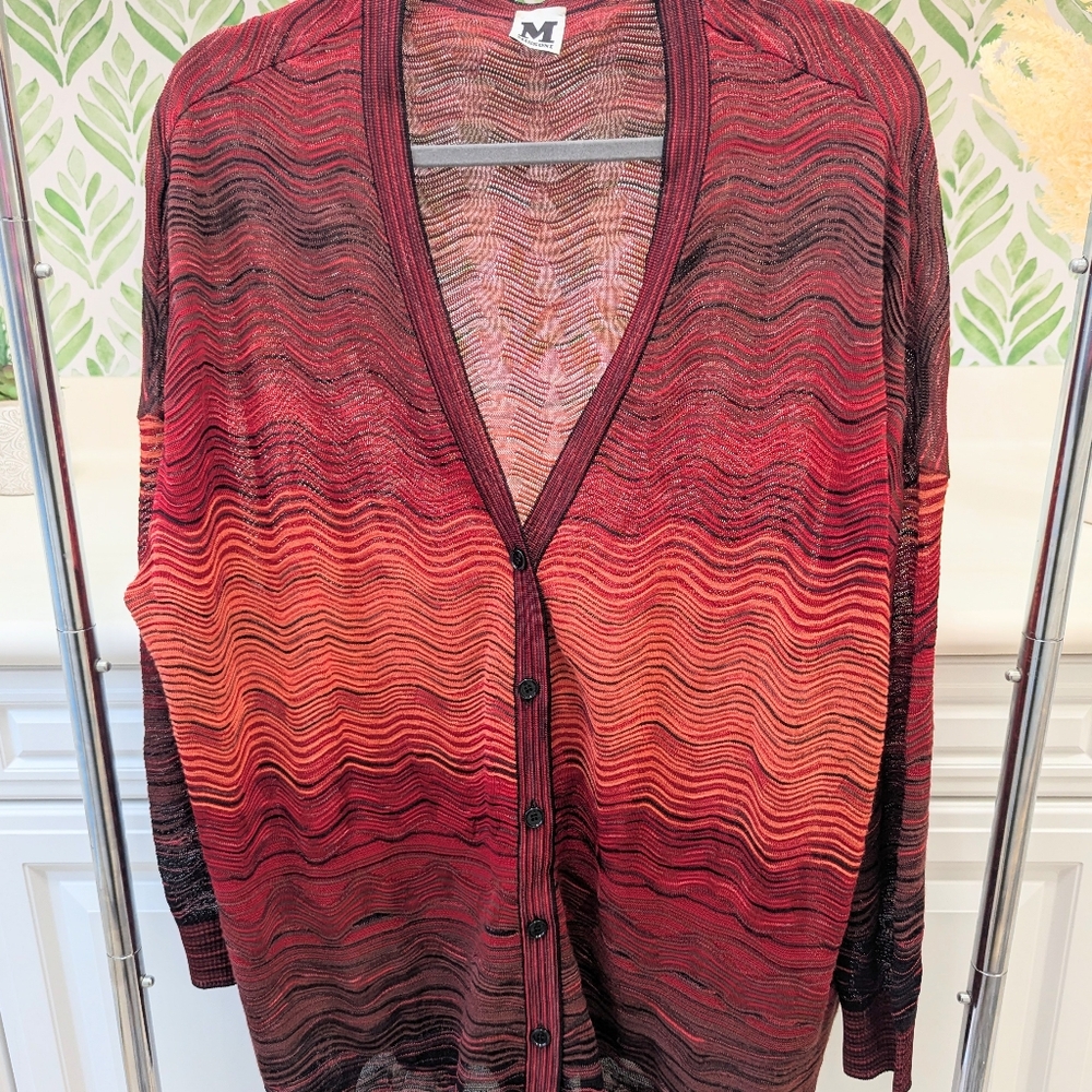 Missoni Red and Black Knit Sweater XXL - Picture 3 of 10